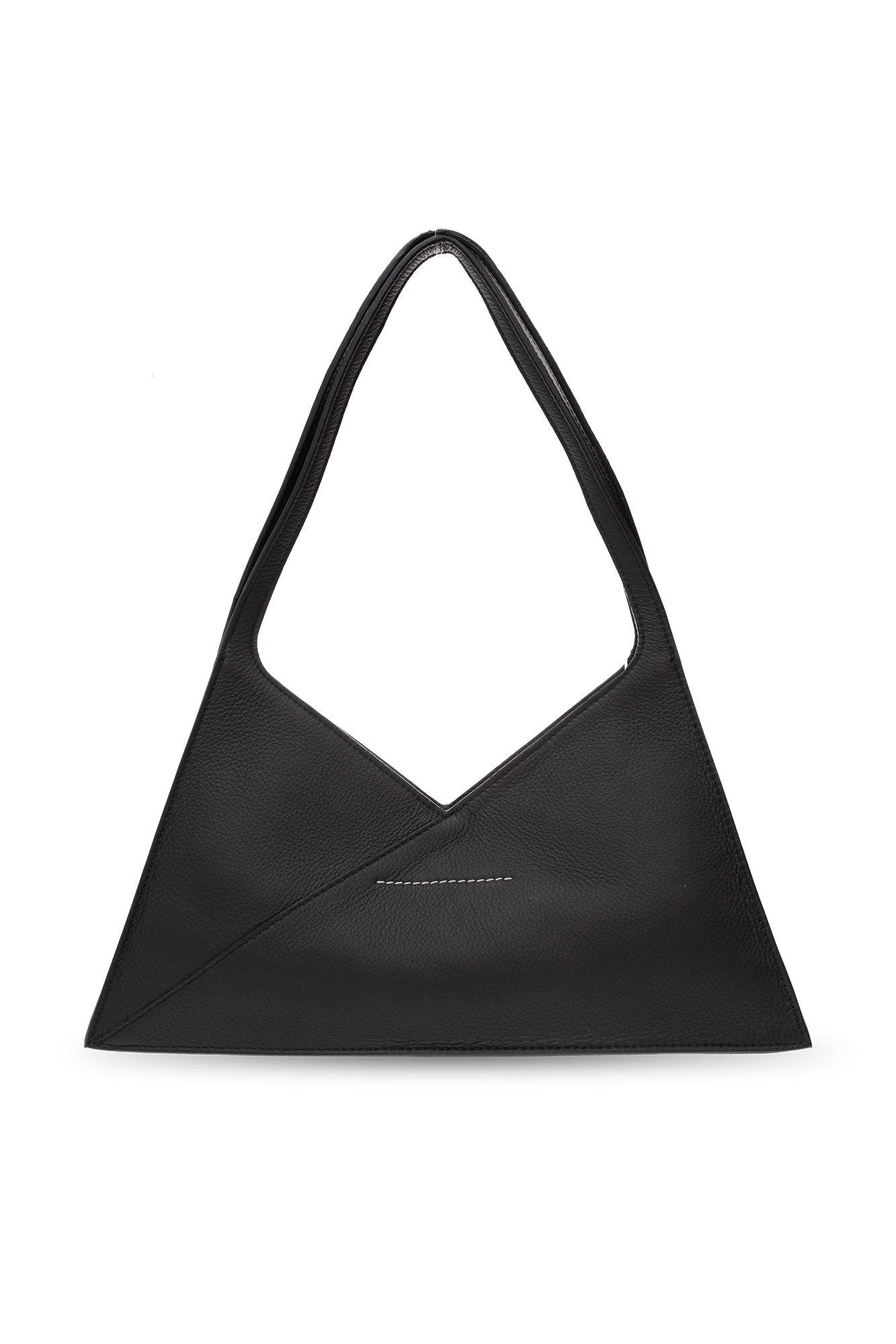 Mm6 maison margiela black discount triangle 6 shoulder bag